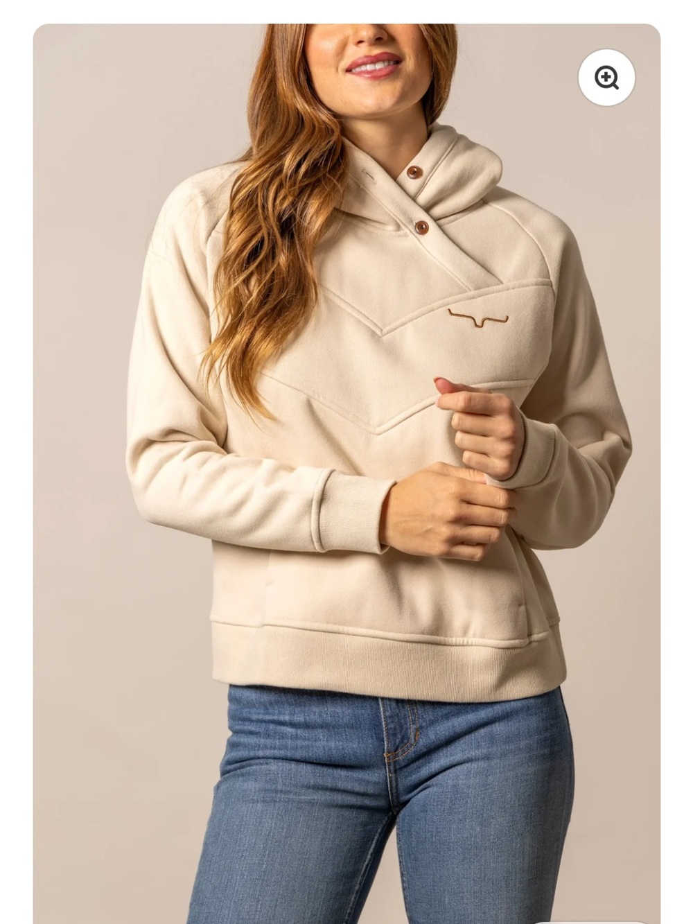 KIMES RANCH ella hoodie in natural Western size XL
